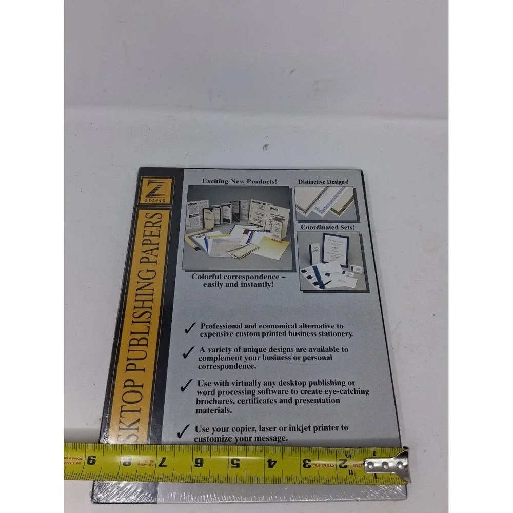 Z-International Z-Grafix Desktop Publishing Paper Charade Border 70 Sheets. S
